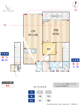 マーヴェラス千歳烏山 302 【東京都千歳烏山】 の間取り図