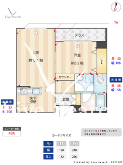 スプリング　ガーデン　テラス 103 【東京都成増】 の間取り図