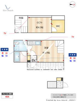 クラソ池上mew 201 【東京都池上】 の間取り図