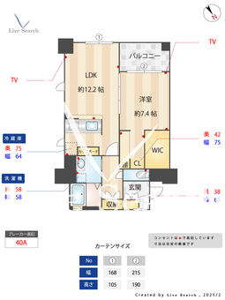 パティオ薬院Ⅱ 504 【福岡県西鉄薬院駅　徒歩7分】 の間取り図