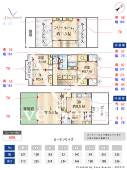 ローレルスクエア豊中緑丘五番館 103 【大阪府千里中央駅】 の間取り図