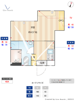 DUO　MAISON　西新宿WEST 203 【東京都西新宿五丁目駅】 の間取り図