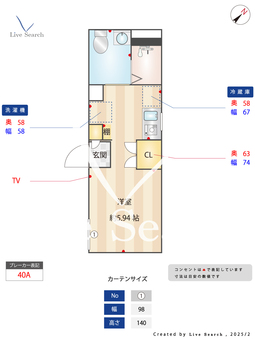 DUO　MAISON　西新宿WEST 302 【東京都西新宿五丁目駅】 の間取り図