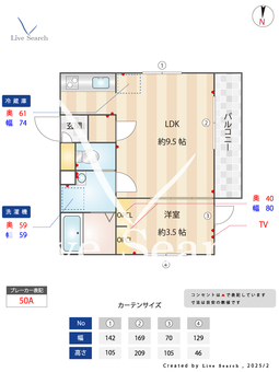 ウィステリア・ガーデン 202 【鶯谷駅】 の間取り図