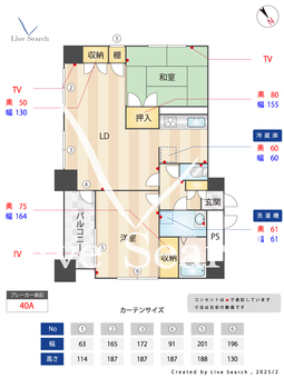 リヴゴーシュIM 501 【東京都入谷駅】 の間取り図