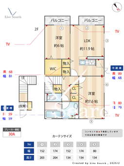 プリムローズ浜田山 201 【東京都浜田山駅】 の間取り図
