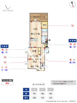 ルリアン 101 【神奈川県新川崎駅】 の間取り図