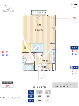 メイプルグレース 201 【東京都中野新橋駅】 の間取り図