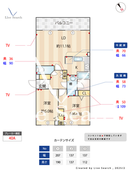 アビテ 108 【東京都調布駅】 の間取り図