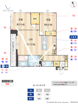 シャーメゾンステージ綱島 303 【神奈川県綱島駅】 の間取り図