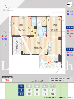 フェリース 202 【神奈川県元住吉駅】 の間取り図