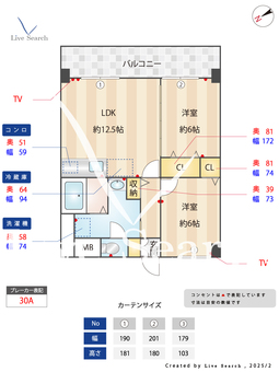 ネオポリス大橋 502 【福岡県西鉄天神大牟田線　大橋駅】 の間取り図