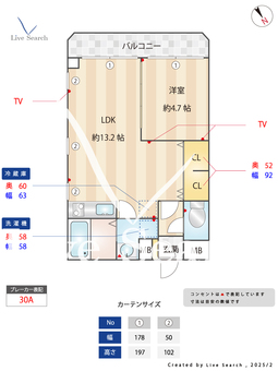 ボナール 101 【千葉県総武線幕張本郷】 の間取り図
