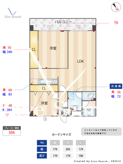 アイゾハイムⅡ 303 【福岡県大橋駅】 の間取り図