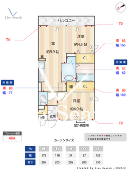 ロイジェントパークスレイクタウンA 306 【越谷レイクタウン】 の間取り図