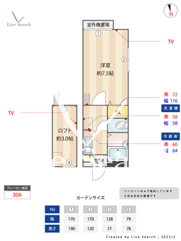 メインシティガーデン ソル・ティエラ 201 【東京都青梅線 東中神駅】 の間取り図