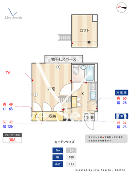 リバティコート 201 【東京都祐天寺駅徒歩１０分】 の間取り図