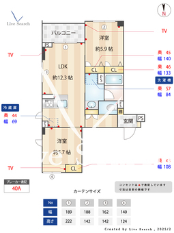 アカンサス 201 【武蔵小杉駅】 の間取り図