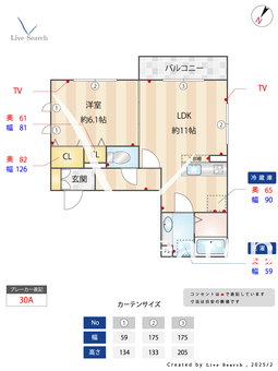 La Luce 303 【東京都東急田園都市線　桜新町駅】 の間取り図