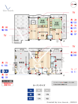 下山門2丁目事務所兼住宅  【福岡県下山門駅】 の間取り図