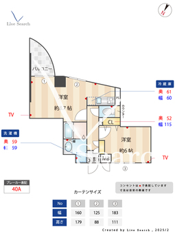 メインステージ西麻布Ⅱ 303 【東京都東京メトロ千代田線 乃木坂駅】 の間取り図