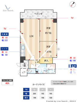 スカイハイツモリカワ 503 【大阪府寺田町駅】 の間取り図