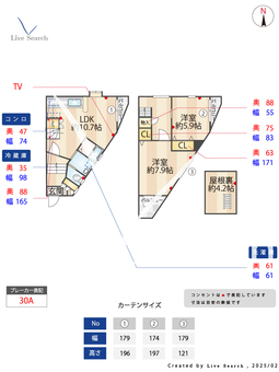 カトレアタウン神松寺 5 【福岡県七隈駅】 の間取り図