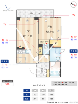 サイドバイサイド 201 【神奈川県阪東橋駅】 の間取り図