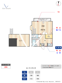 ステディハウス神松寺 201 【福岡県七隈駅】 の間取り図