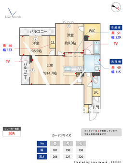 カーサファミリオ 209 【埼玉県大和田駅】 の間取り図