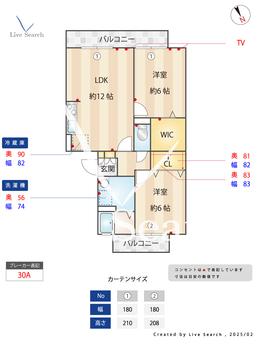 ドリームマウンテンA 202 【千葉県	 京成電鉄千原線　おゆみ野駅　徒歩5分】 の間取り図