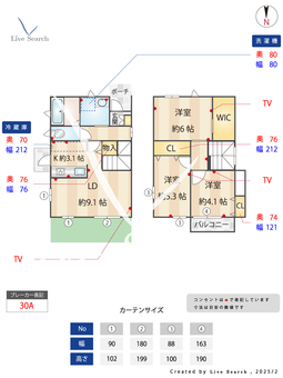 グリーンフィル大城 B 【福岡県下大利駅】 の間取り図