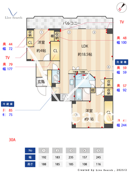 ヴェルドミール薬院 301 【福岡県薬院大通駅】 の間取り図