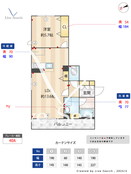 ココン市川 203 【千葉県市川駅】 の間取り図