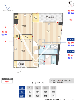 ワセダ山崎マンション 401 【早稲田駅】 の間取り図