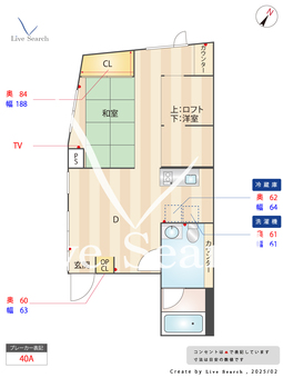 Seed　INN　Haneda　Terrace 402 【東京都糀谷駅】 の間取り図