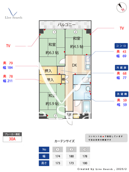 鹿島田グリーンハイツ2号棟 802 【神奈川県南武線　鹿島田駅　徒歩6分】 の間取り図