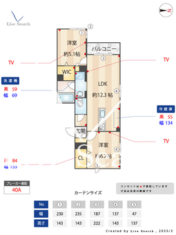 フェリース 303 【神奈川県元住吉駅】 の間取り図