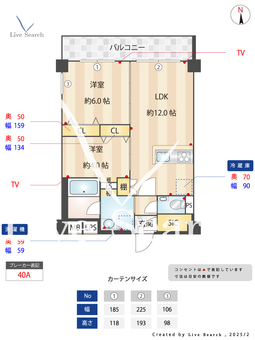 Hakata　Station　South 405 【福岡県博多駅】 の間取り図