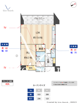 ザ・ケンジントン・レジデンス芝浦 603 【東京都芝浦ふ頭駅】 の間取り図