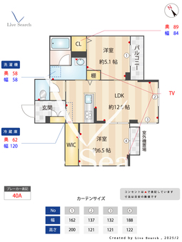 アベニール 202 【神奈川県新川崎駅】 の間取り図