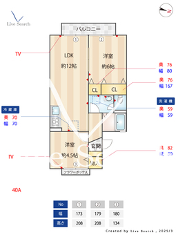 エバーグリーンⅡ 103 【千葉県総武本線　都賀駅　徒歩17分】 の間取り図