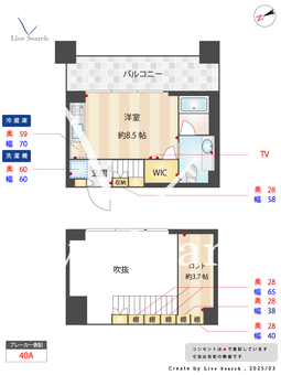 ザ・ケンジントン・レジデンス芝浦 1001 【東京都芝浦ふ頭駅】 の間取り図