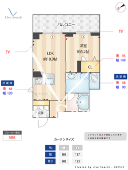 フォンテーヌ　ツルセ 301 【埼玉県鶴瀬駅】 の間取り図