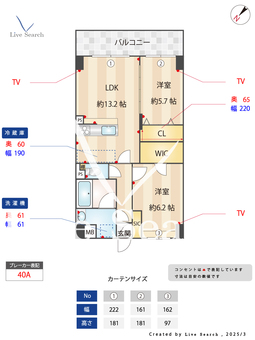 アスールビエント 303 【福岡県桜並木駅】 の間取り図