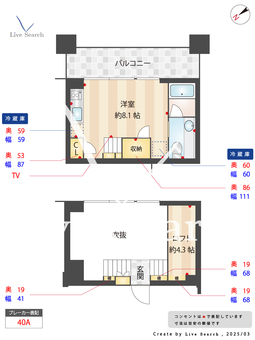 ザ・ケンジントン・レジデンス芝浦 1102 【東京都芝浦ふ頭駅】 の間取り図