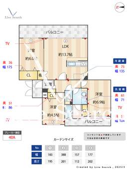 テラス久我山 308 【東京都久我山駅】 の間取り図