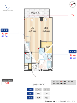 ORME COURT YOTSUYA 205 【曙橋駅】 の間取り図