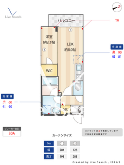 ORME COURT YOTSUYA 301 【曙橋駅】 の間取り図