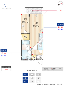 ORME COURT YOTSUYA 401 【曙橋駅】 の間取り図